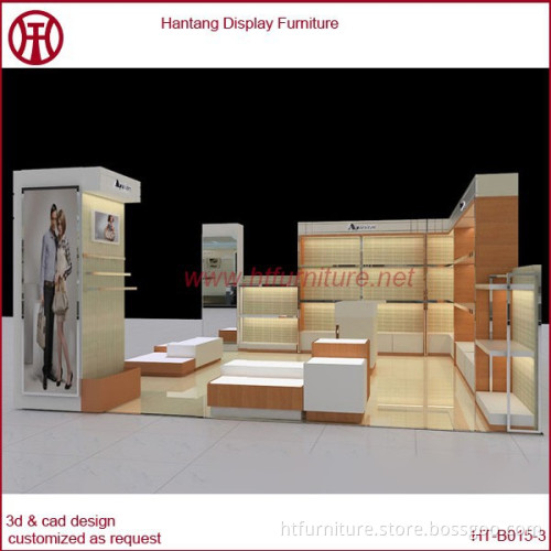 Custom Luxury Salon Bag Selling Kiosk For Mall Luxury Bag Retail Shop Display Kiosk
